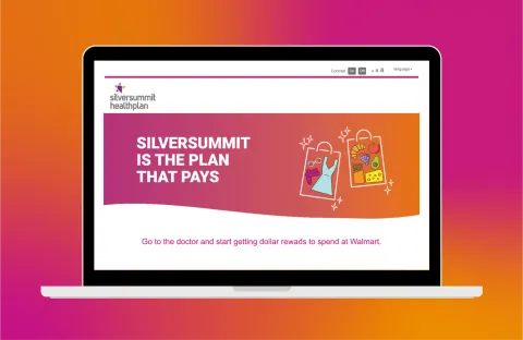 SilverSummit HealthPlan website layout